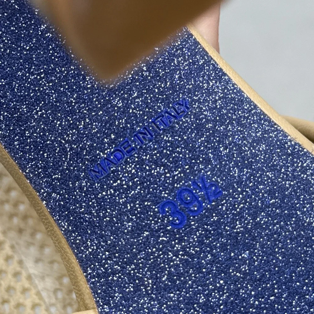 NEW Burberry Prorsum Embroidered Logo Mesh Ankle Wrap Tie Sandal Pump Heels 39.5 - Picture 11 of 16